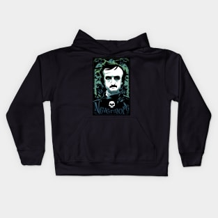 Gothic Poetry Raven Kids Hoodie